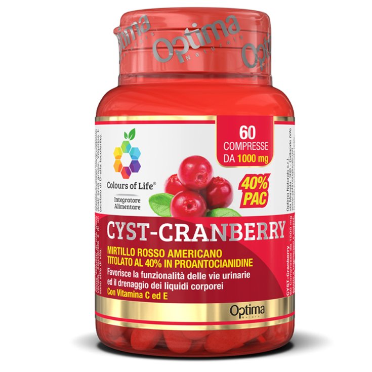 CYST Cranberry con vitamina C, E, 60 compresse