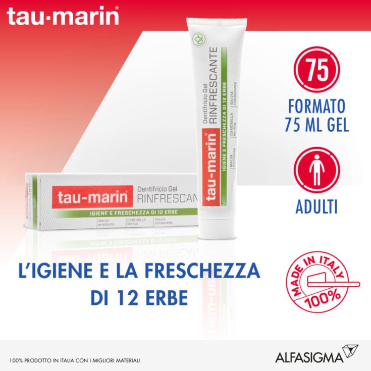 Tau Marin&reg; Dentifricio Gel Rinfrescante 75ml