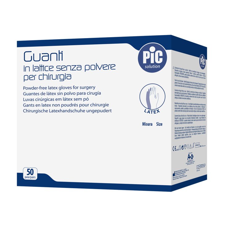 Guanti Chirurgici Senza Polvere Mis.6&nbsp;PIC 50 Pezzi