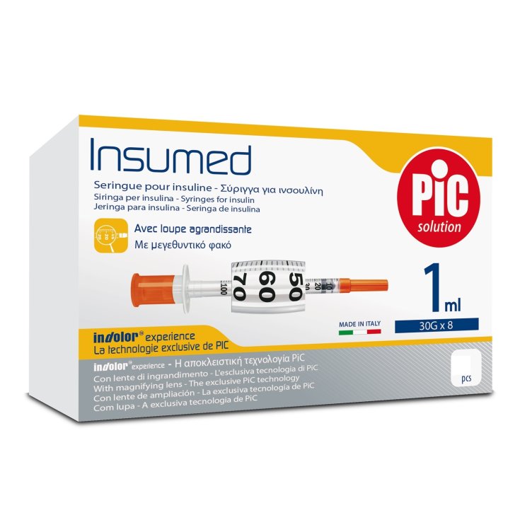 Insumed Siringa per Insulina G26&nbsp;1ml PIC 100 Pezzi