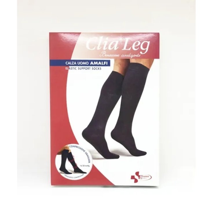 Clia Leg&nbsp;Calza Uomo Amalfi&nbsp;16-20mmHg&nbsp;Antracite Tg.M&nbsp;