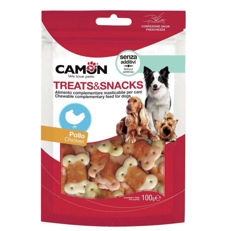Biscotti Arrotolati con Pollo Treats&Snacks Camon 100g