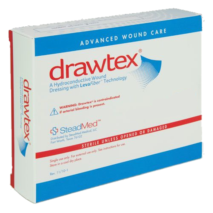 Medicazione Idroconduttiva 5x5cm Drawtex&reg; 10 Pezzi