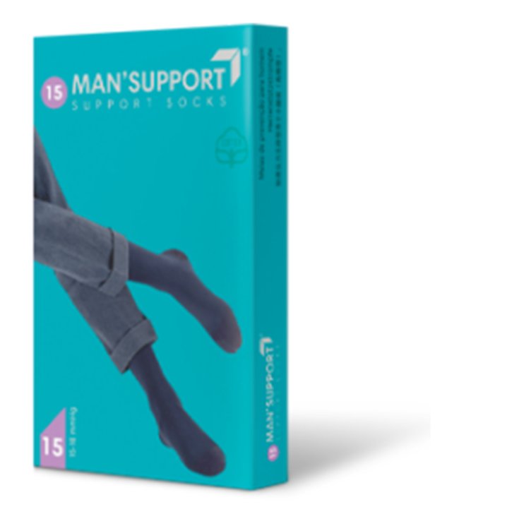 Man Support Cotton 15 Gambaletto Bianco 5 GloriaMed&reg;