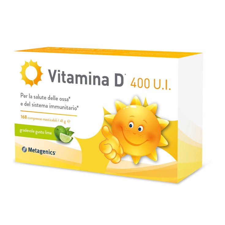 Vitamina D 400 U.I. Metagenics&reg; 168 Compresse Masticabili