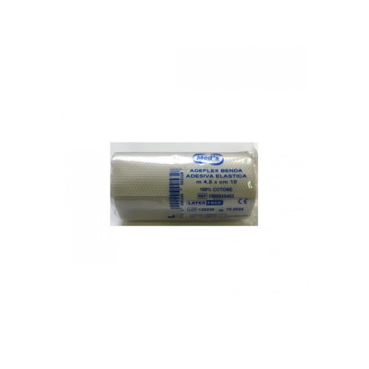 Adeflex Benda Elastica Adesiva 10x450cm Med's 1 Pezzo