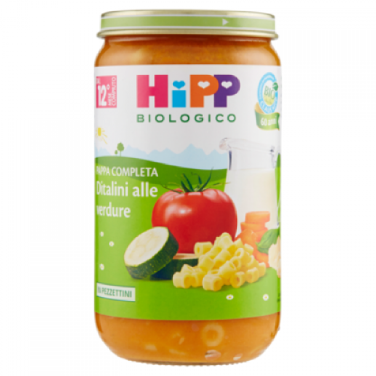 Ditalini alle Verdure HiPP Biologico 250g