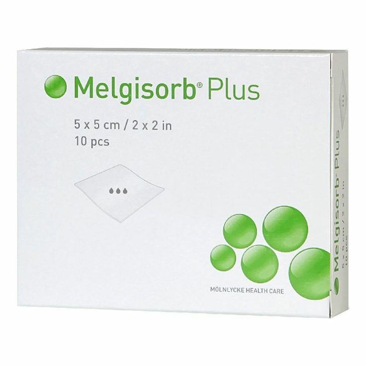Melgisorb&reg; Ag 5x5cm M&ouml;lnlycke&reg; HealthCare 10 Pezzi