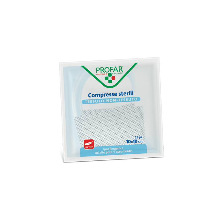 Compresse Sterili in TNT&nbsp;10x10cm PROFAR&reg; 25 Pezzi