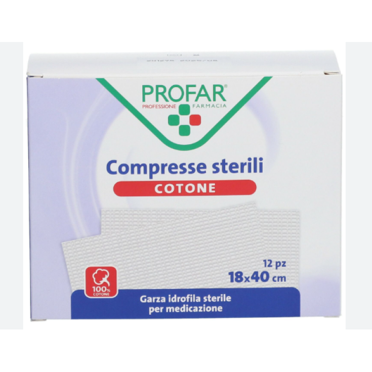 PROFAR&reg; Compresse Sterili in Cotone 18 x 40 cm