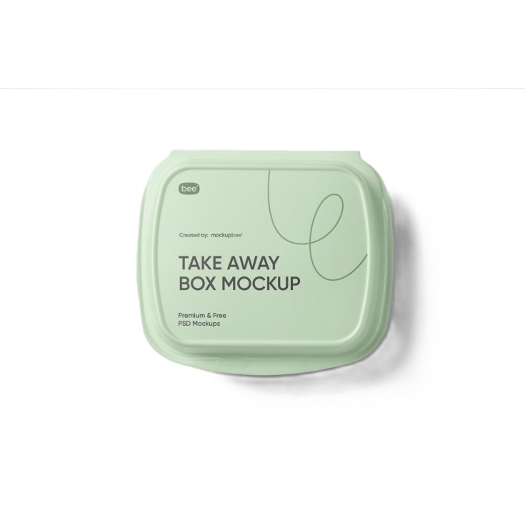 Take Away Box&nbsp;Mockup Verde&nbsp;Welfarm 1 Pezzo