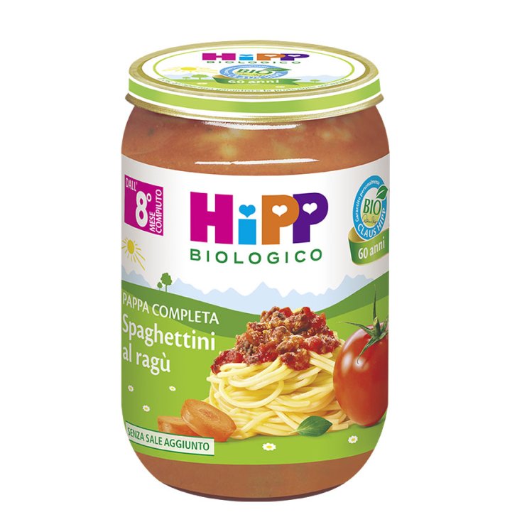 Pappa Completa Spaghettini Al Rag&ugrave; HiPP Biologico 220g