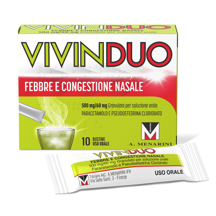VivinDuo Febbre E Congestione Nasale  Menarini 10 Bustine