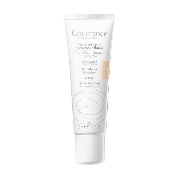 Av&egrave;ne Couvrance Fondotinta Correttore Fluido 01 Porcellana 30ml