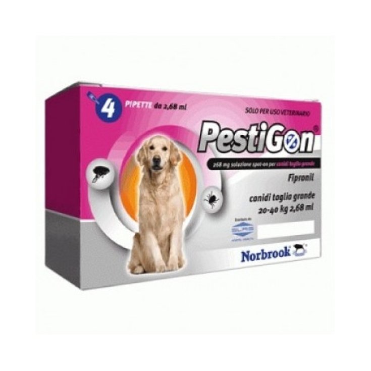 PestiGon Antiparassitario 4 Pipette - Cane 20-40 Kg