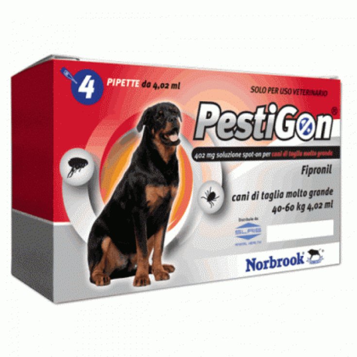 PestiGon Antiparassitario 4 Pipette - Cane 40-60 Kg