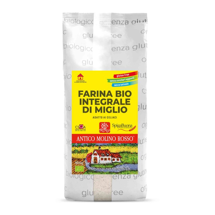 SpigaBuona&reg; Farina Integrale di Miglio Bio Senza Glutine Antico Molino Rosso&reg; 500g