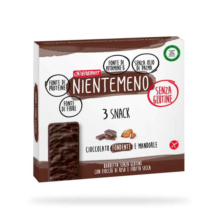 Nientemeno Cioccolato Fondente e&nbsp;Mandorle Enervit 3x33g