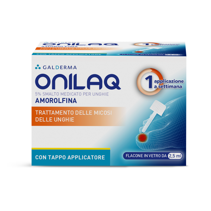 Onilaq 5% Smalto Medicato Per Unghie 1 Applicazione A Settimana Galderma 2,5ml