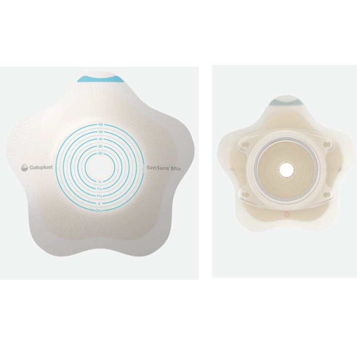 Sensura Mio Convex Flip Placca 18530 Fl 70mm Fo 10-65mm Coloplast 5 Pezzi