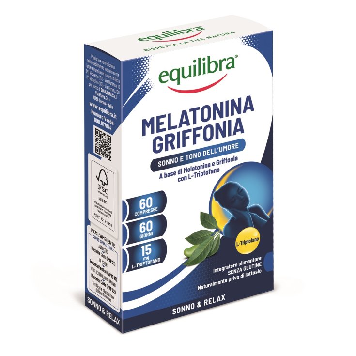 Melatonina + Griffonia Equilibra&reg; 60 Compresse
