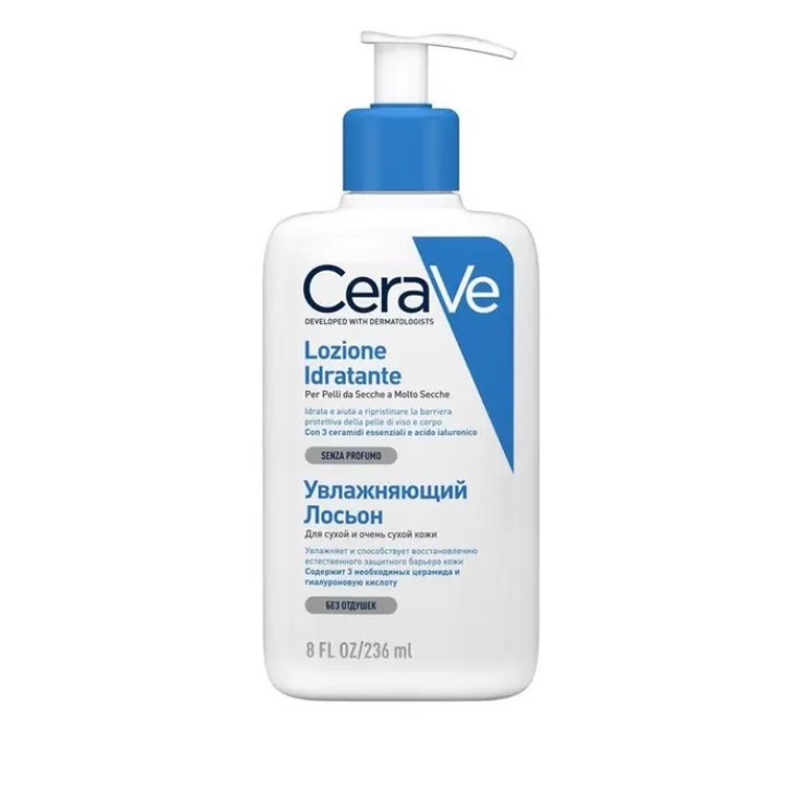 CeraVe Refill Lozione Idratante Corpo Per pelli da normali a secche per il corpo e il viso, 236 ml