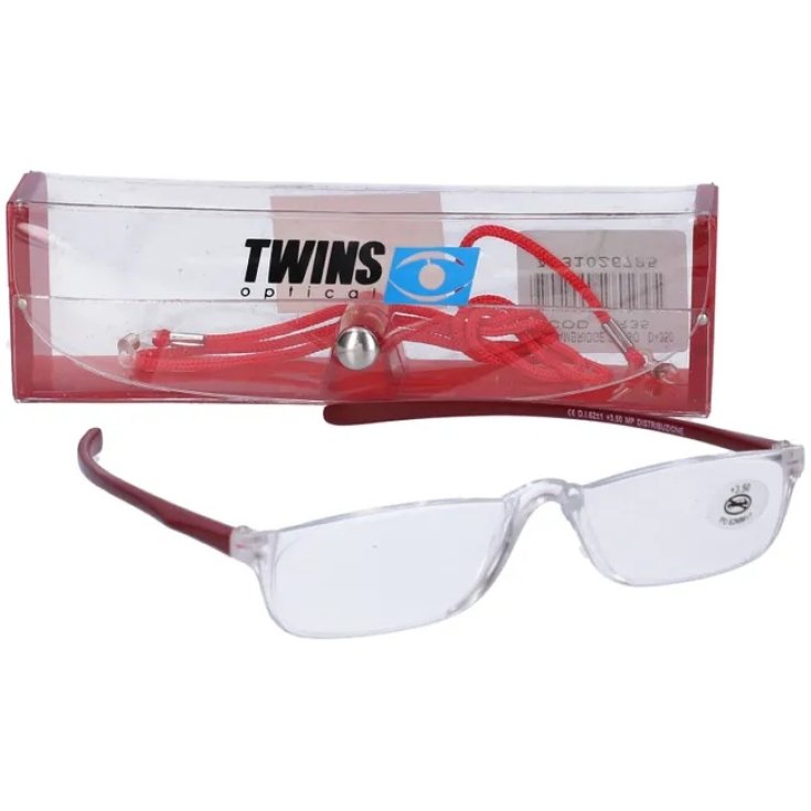 Occhiali Da Lettura&nbsp;Cambridge Rosso +2,5 Twins Optical