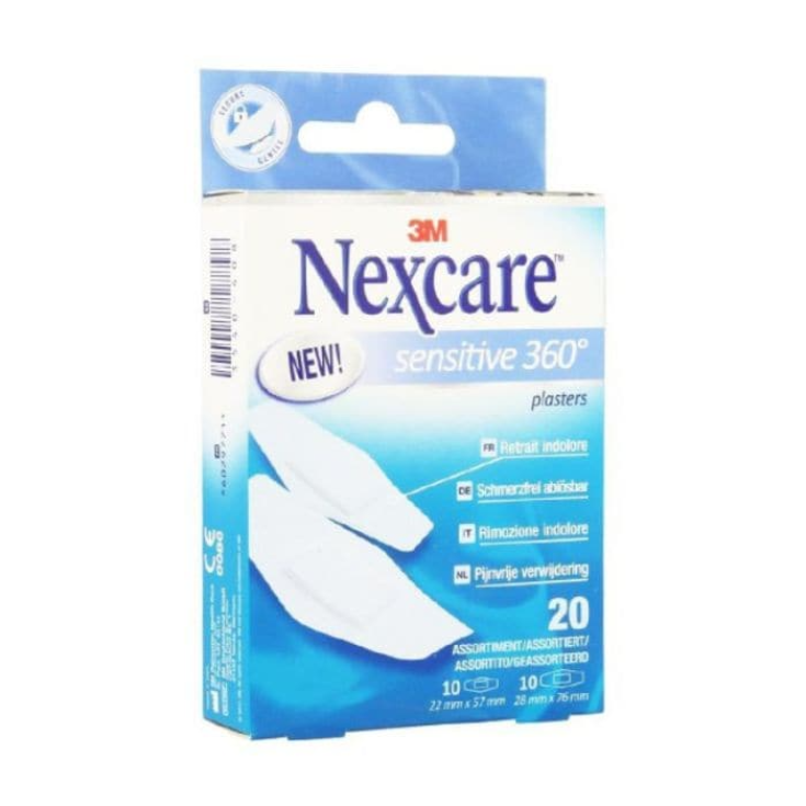 Nexcare&trade; Sensitive 360 3M&trade; 20 Cerotti Assortiti