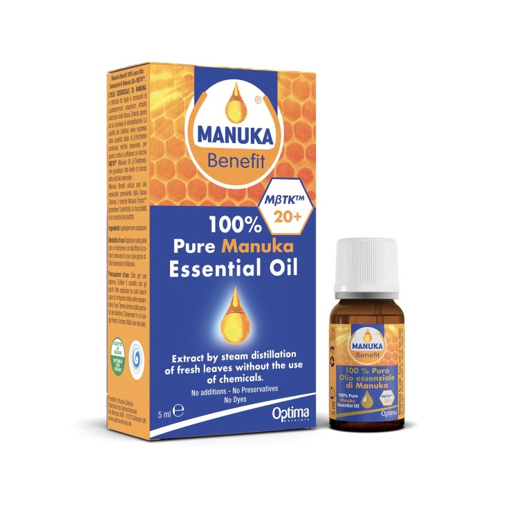 Puro Olio Essenziale Di Manuka 100% Manuka Benefit&reg; Optima Naturals 5ml