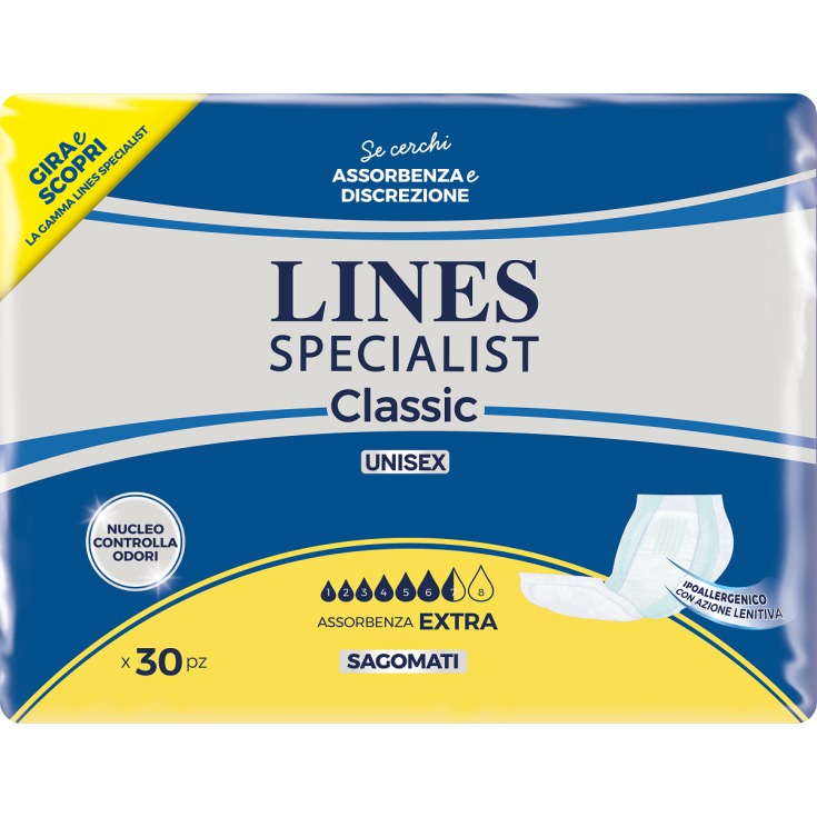 Lines Specialist Classic Sagomato Extra 30 Pezzi