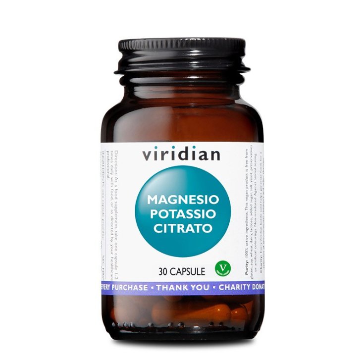 Magnesio Potassio Citrato Viridian 30 Capsule