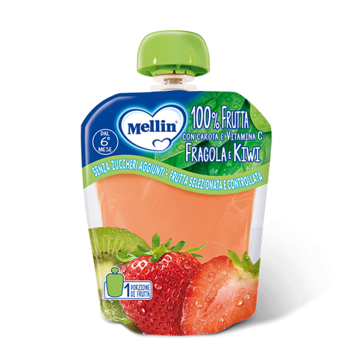 Merenda 100% Fragola Kiwi Mellin 90g