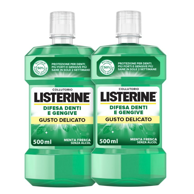Listerine&reg; Difesa Denti E Gengive Gusto Delicato 2x500ml