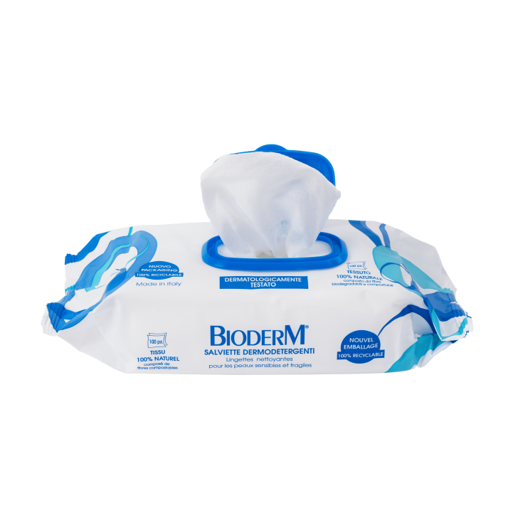 Bioderm Salviette Dermodetergenti 100 Salviette