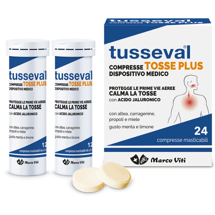 Tusseval Tosse Plus Marco Viti 24 Compresse Masticabili