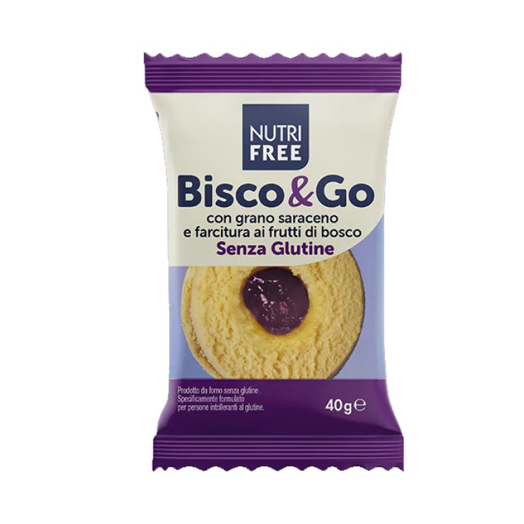 Biscotto di Grano Saraceno con&nbsp;Frutti di Bosco Bisco&Go Nutrifree 40g