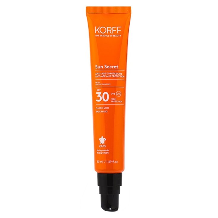 Protezione Anti-Et&agrave; Fluido Viso SPF30 Sun Secret Air KORFF 50ml