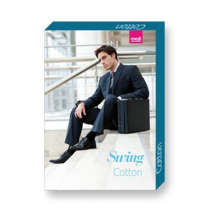 Swing Cotton Gambaletto Uomo 15mmHg Fumo 5 Medi 1 Paio