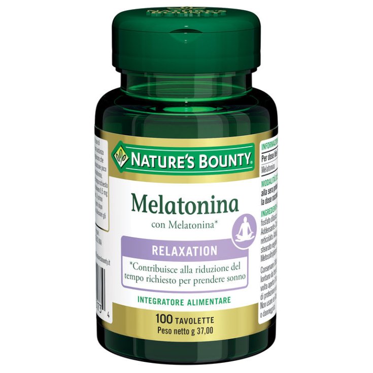 Melatonina Nature's Bounty 100 Tavolette