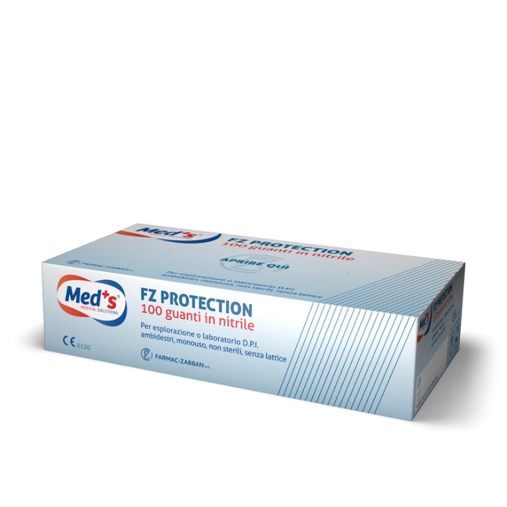 Med's FZ Protection Guanti In Nitrile S Farmac-Zabban 100 Pezzi