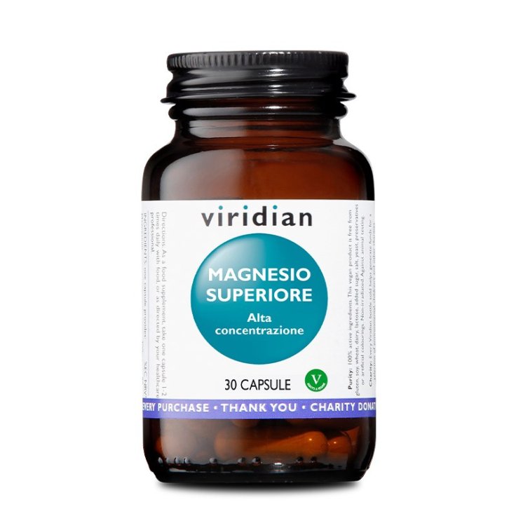 Magnesio Superiore Alta Concentrazione Viridian 30 Capsule