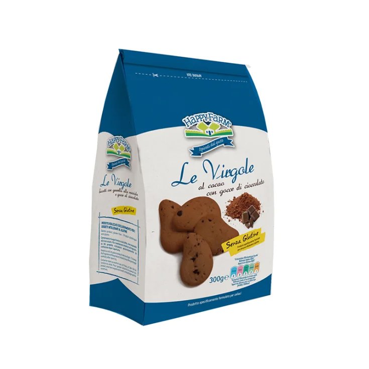 Le Virgole Al Cacao Con Gocce Di Cioccolato Happy Farm&reg; 300g