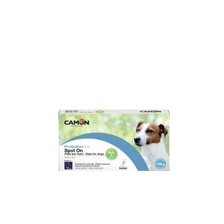 Fiale Spot-on per Cani Olio di Neem 5 Fiale - Fino a 10 Kg