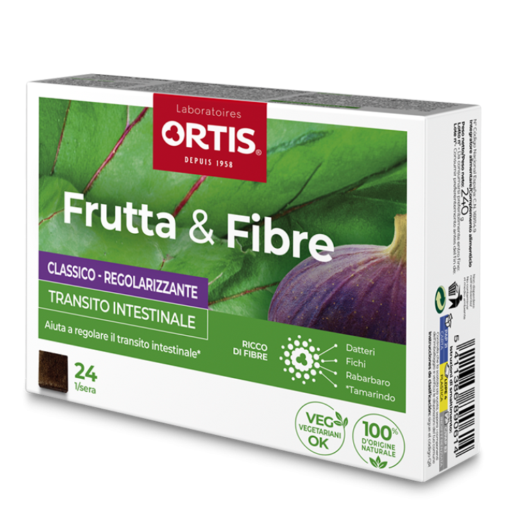 Frutta & Fibre Classico Laboratoires Ortis&reg; 24 Cubetti Masticabili
