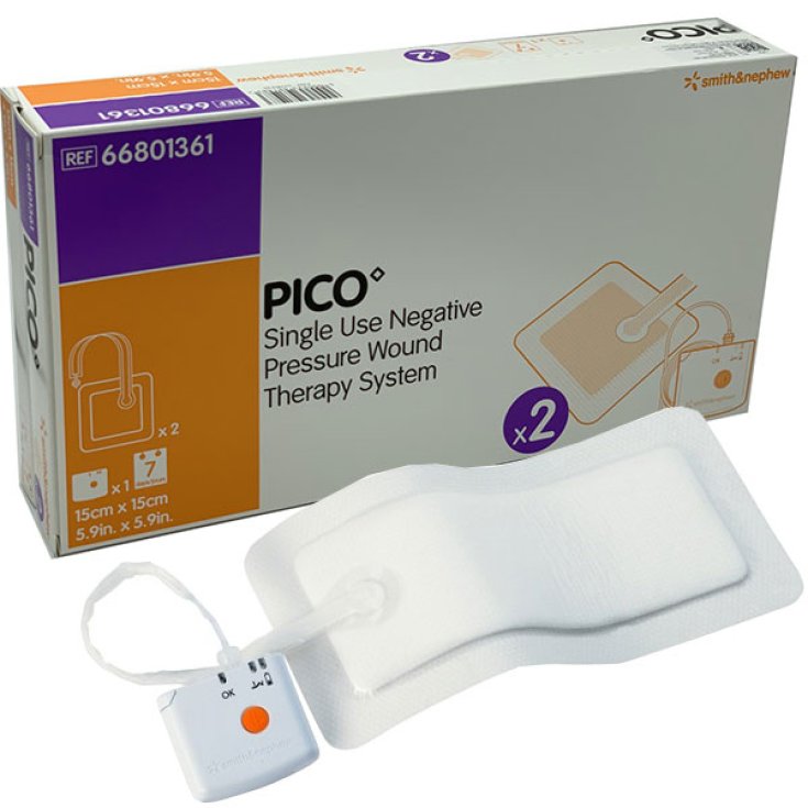 Pico 7 Pompa+2 Medicazioni 15x15cm