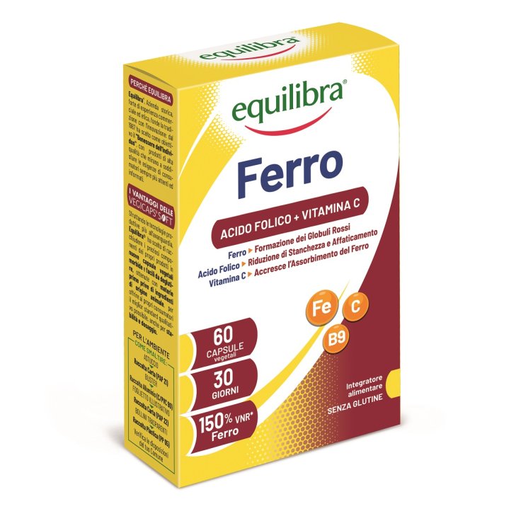 Ferro Con Vitamina C + Acido Folico Equilibra 60 Perle