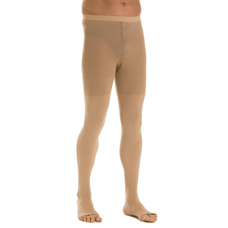 Cotton Evo 162 Collant Uomo Beige L Lungo GloriaMed&reg; 1 Paio
