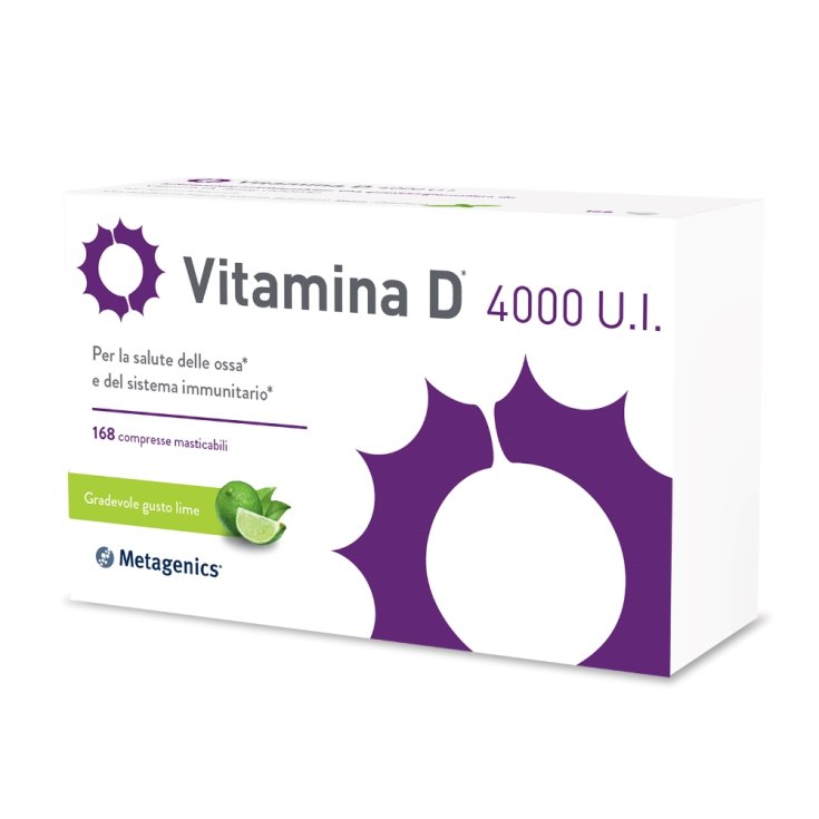Vitamina D 4000 UI Metagenics&reg; 168 Compresse Masticabili