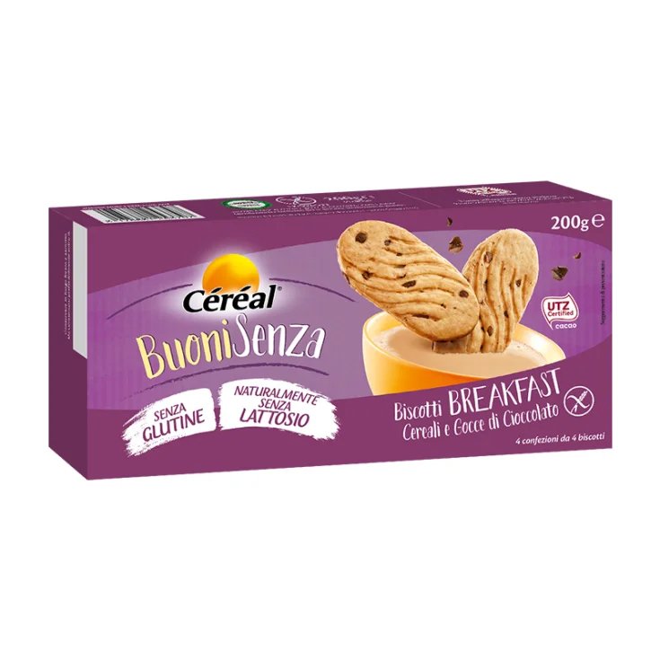 Buoni Senza Biscotti Ai Cereali Con Gocce Di Cioccolato C&eacute;r&eacute;al 200g