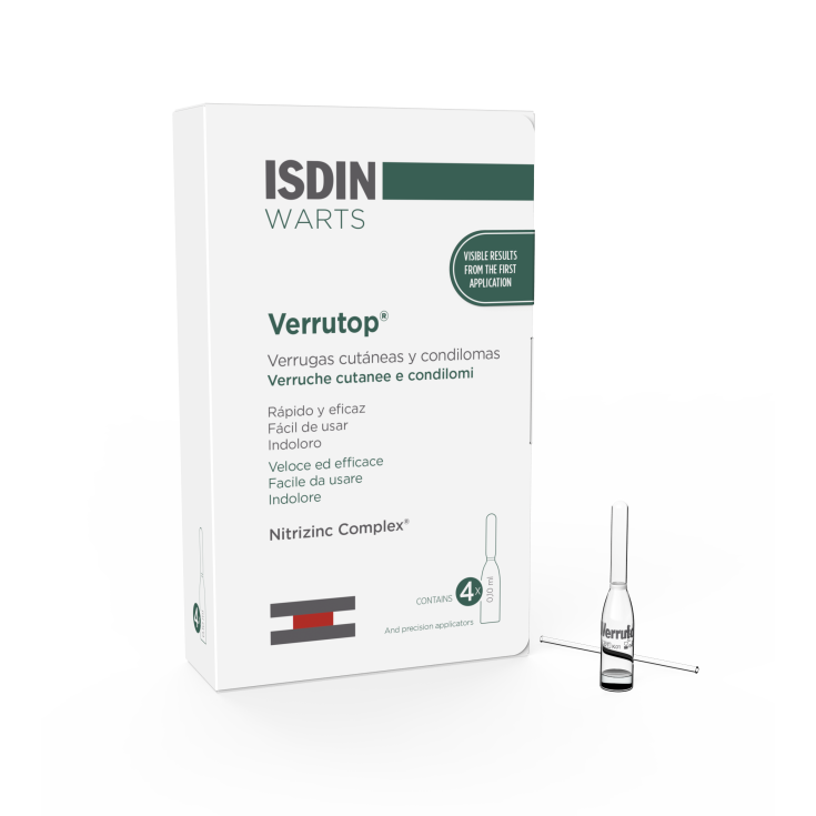 Verrutop® Isdin Warts 4 fiale da 0,10 ml